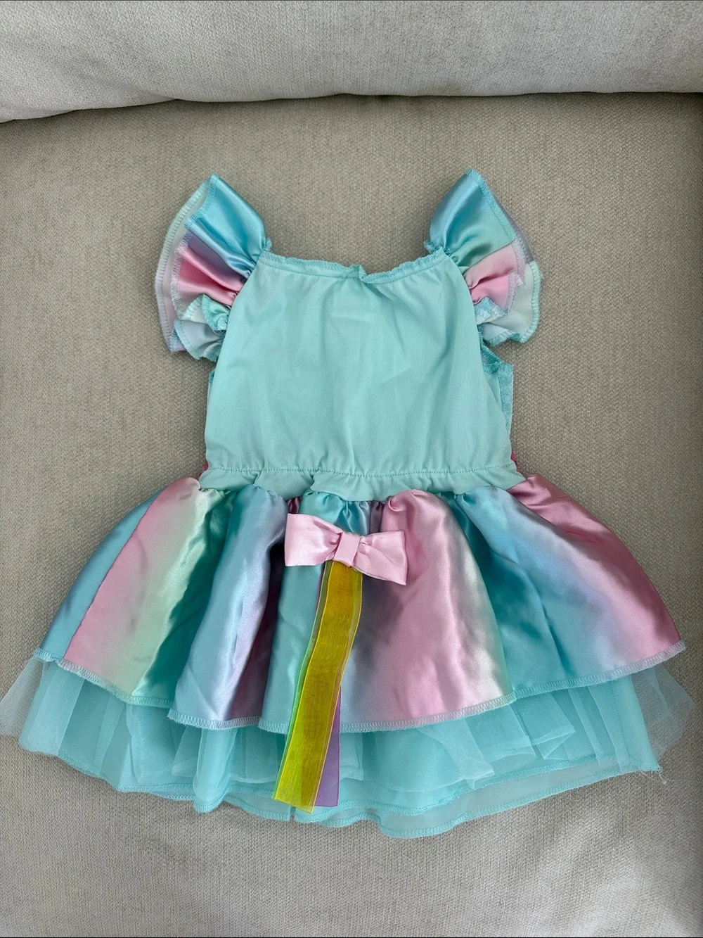Peppa Pig Pink & Aqua Pastel Unicorn Costume Dress with Headpiece